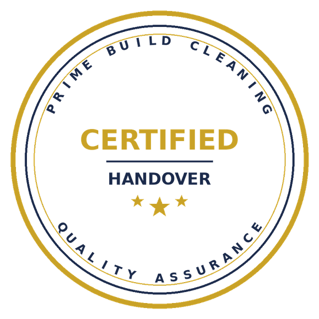 Prime Build Cleaning Certified Handover seal